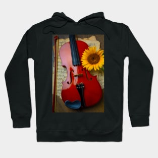 Garden Sunflower And Violin Hoodie